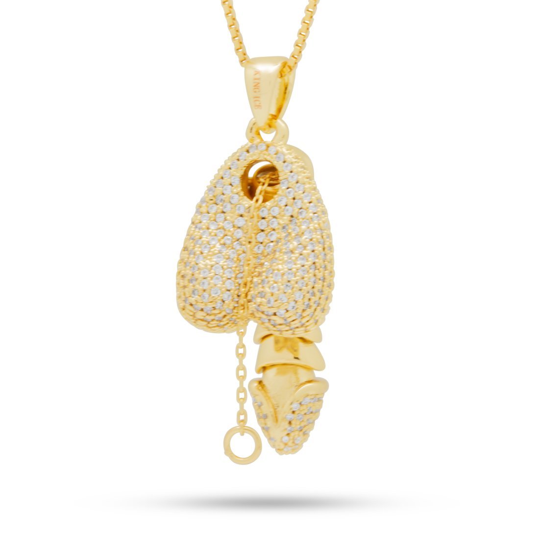 Iced Erotic Erecting Penis Necklace in by King Ice