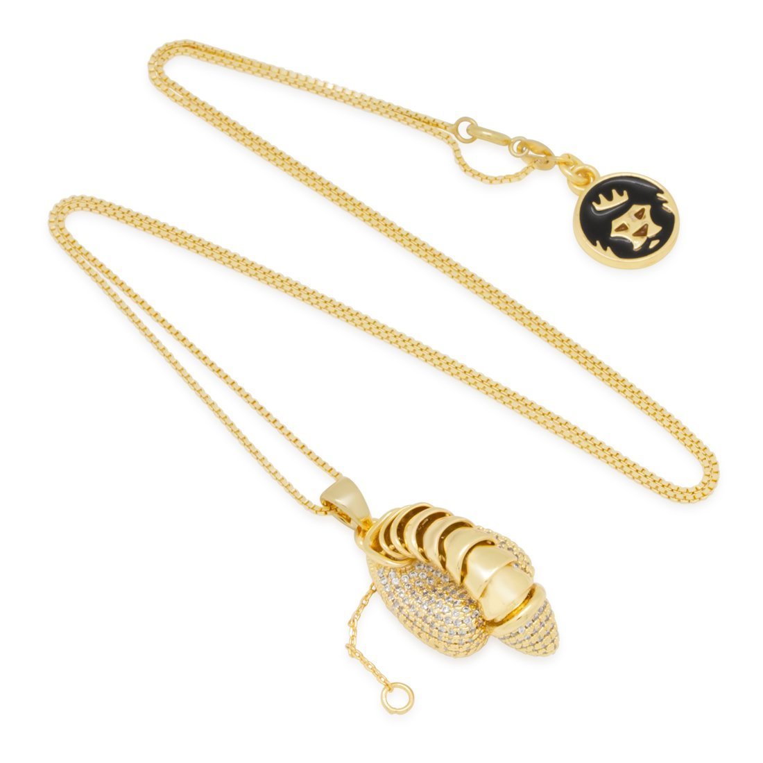 Iced Erotic Erecting Penis Necklace in by King Ice