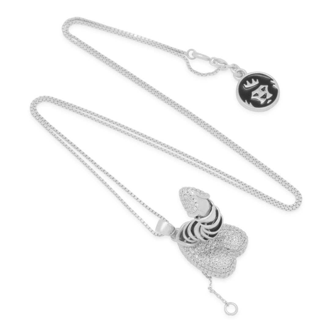 Iced Erotic Erecting Penis Necklace in by King Ice