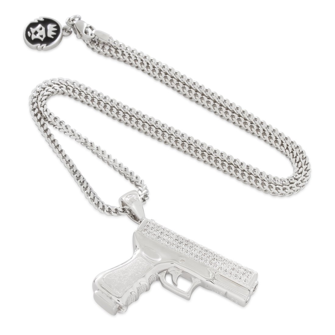 Iced Handgun Necklace in by King Ice