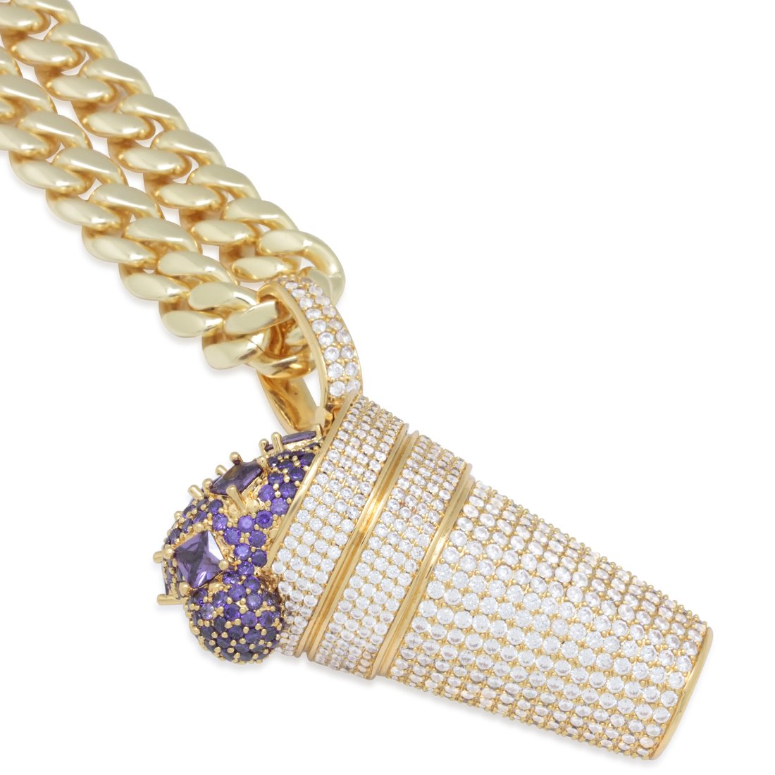 Iced Purple Drank Necklace in by King Ice