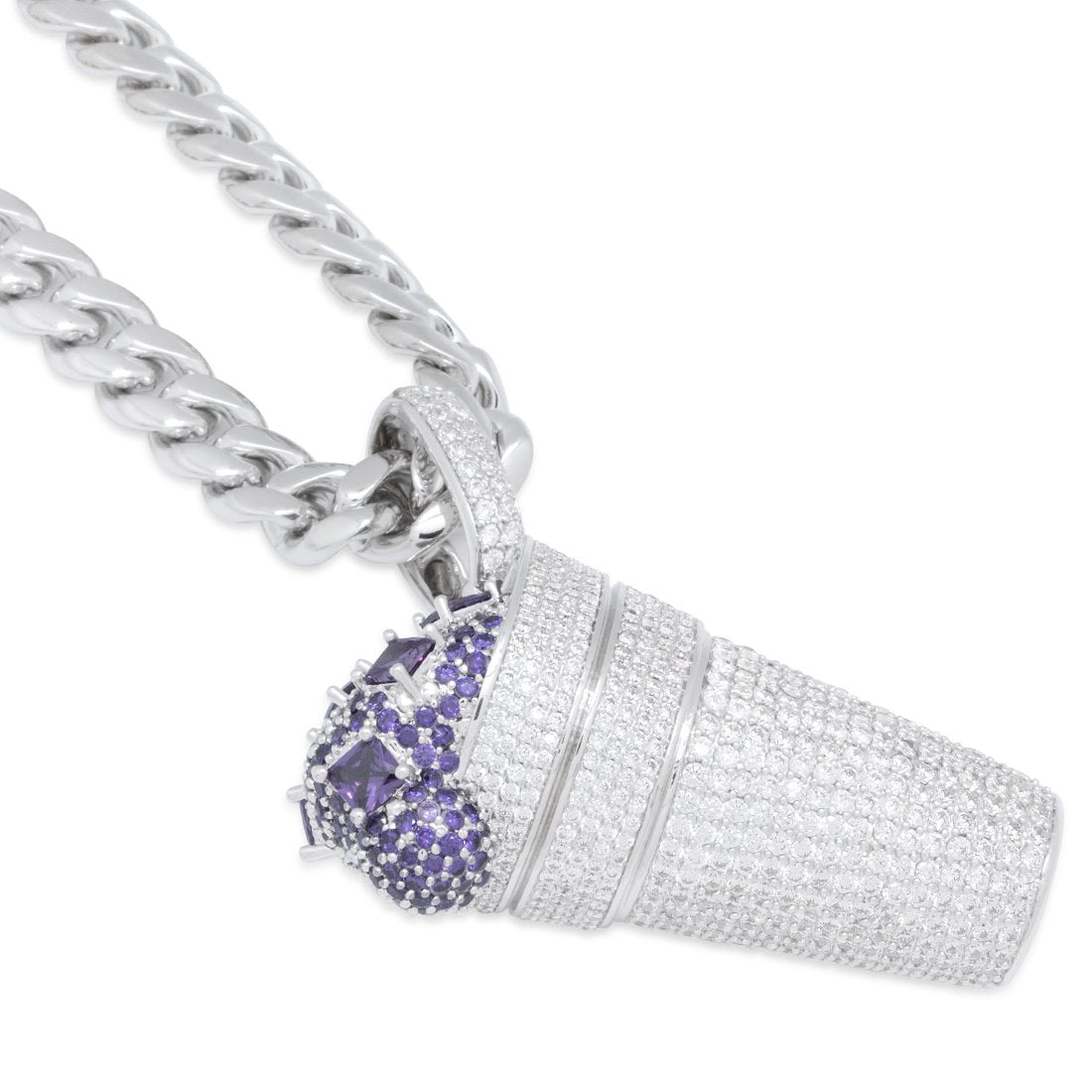 Iced Purple Drank Necklace in by King Ice