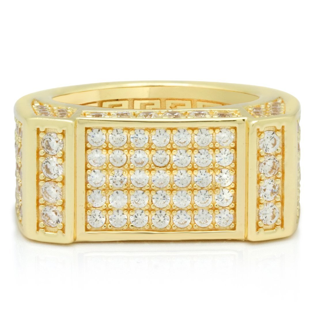 Iced Rectangle Ring in by King Ice