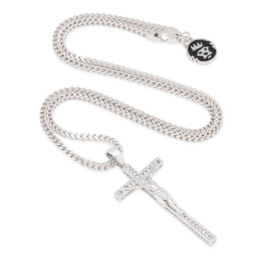 Latin Crucifix Necklace in by King Ice