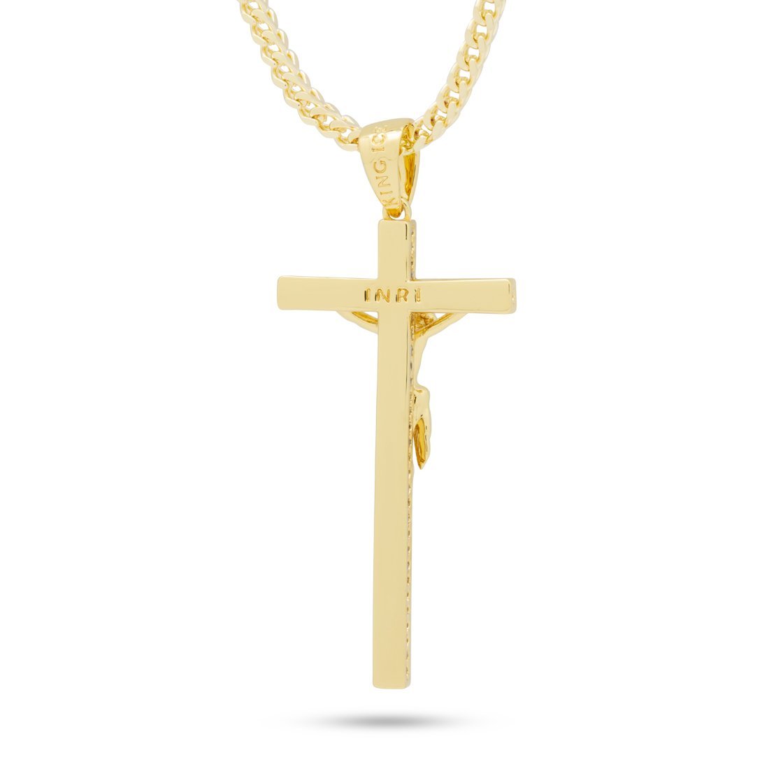 Latin Crucifix Necklace in by King Ice