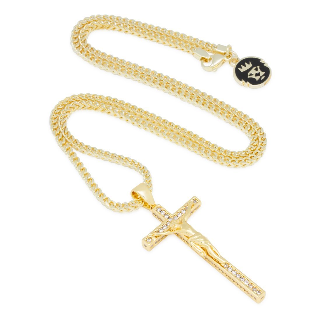 Latin Crucifix Necklace in by King Ice