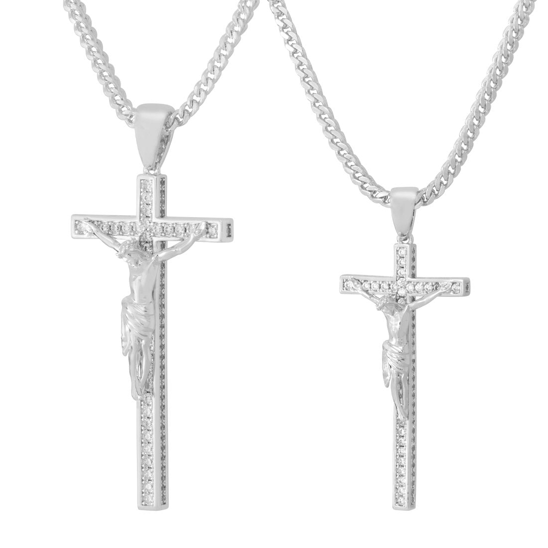 Latin Crucifix Necklace in by King Ice