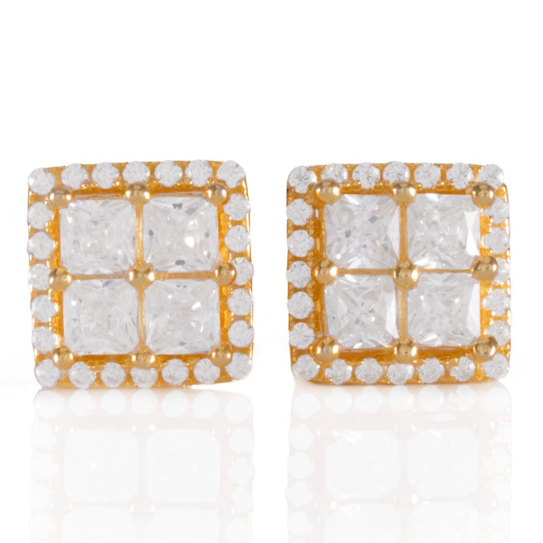 Layered Stud Earrings in by King Ice