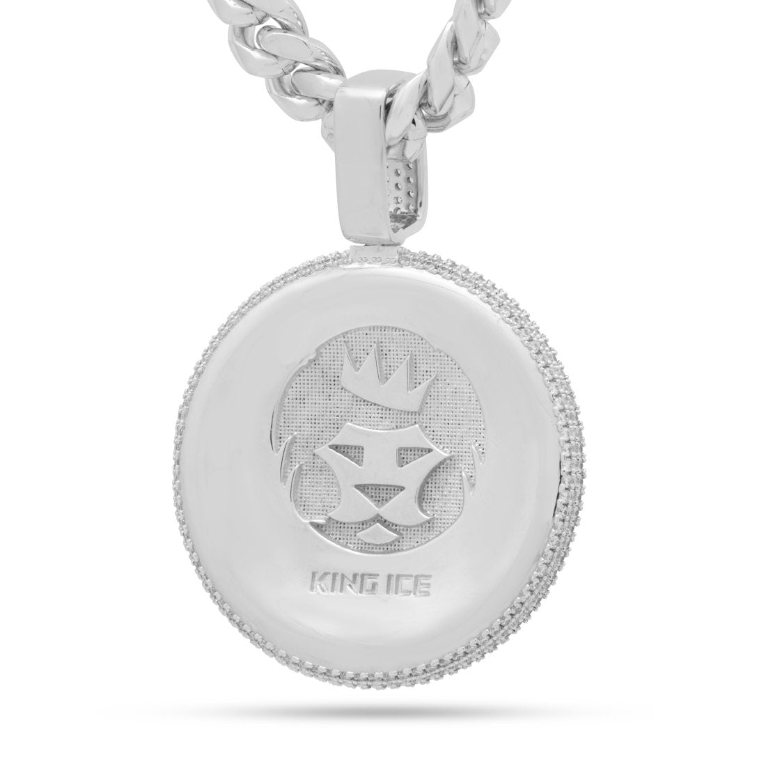 Lion Shield Necklace in by King Ice