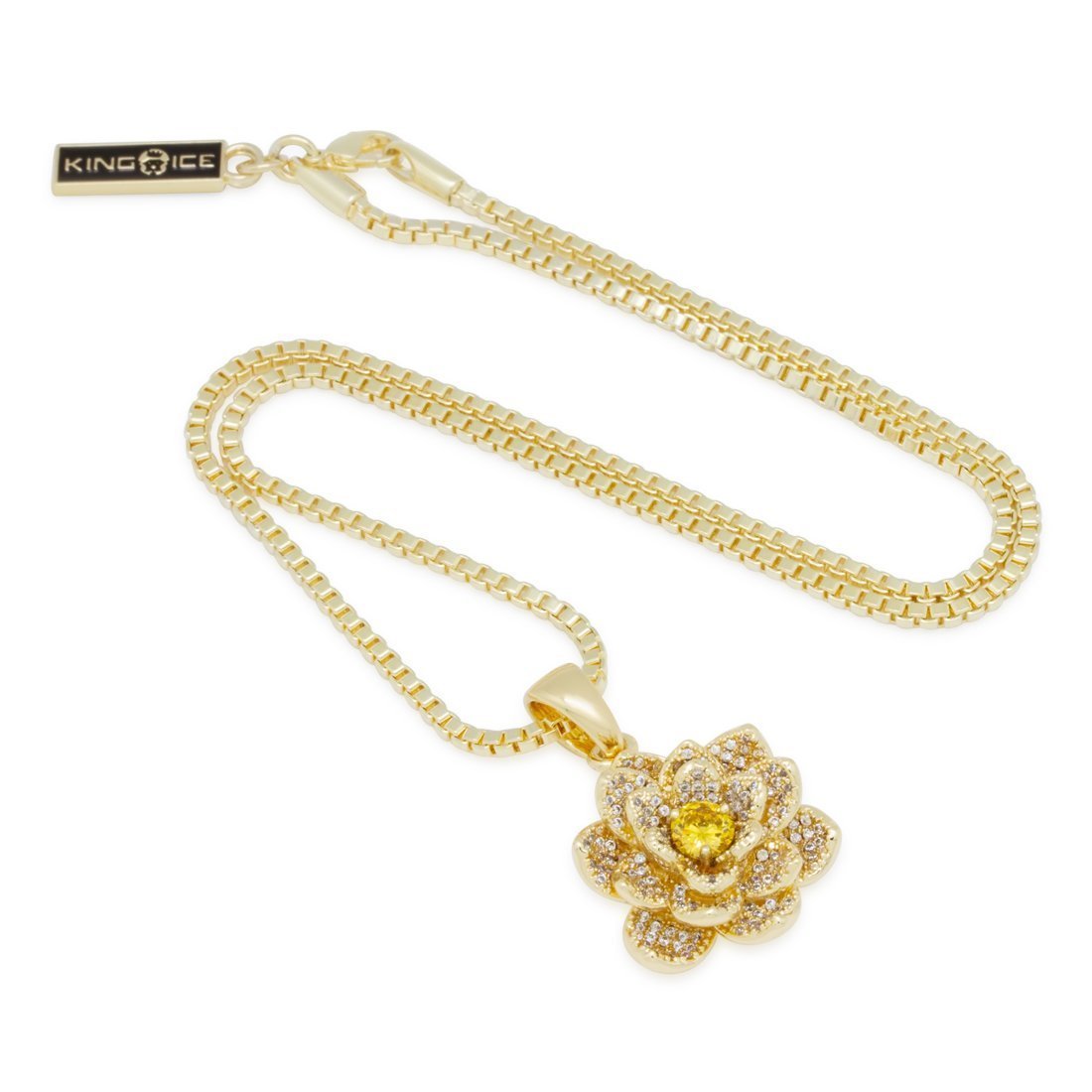 Lotus of Rebirth Necklace in by King Ice
