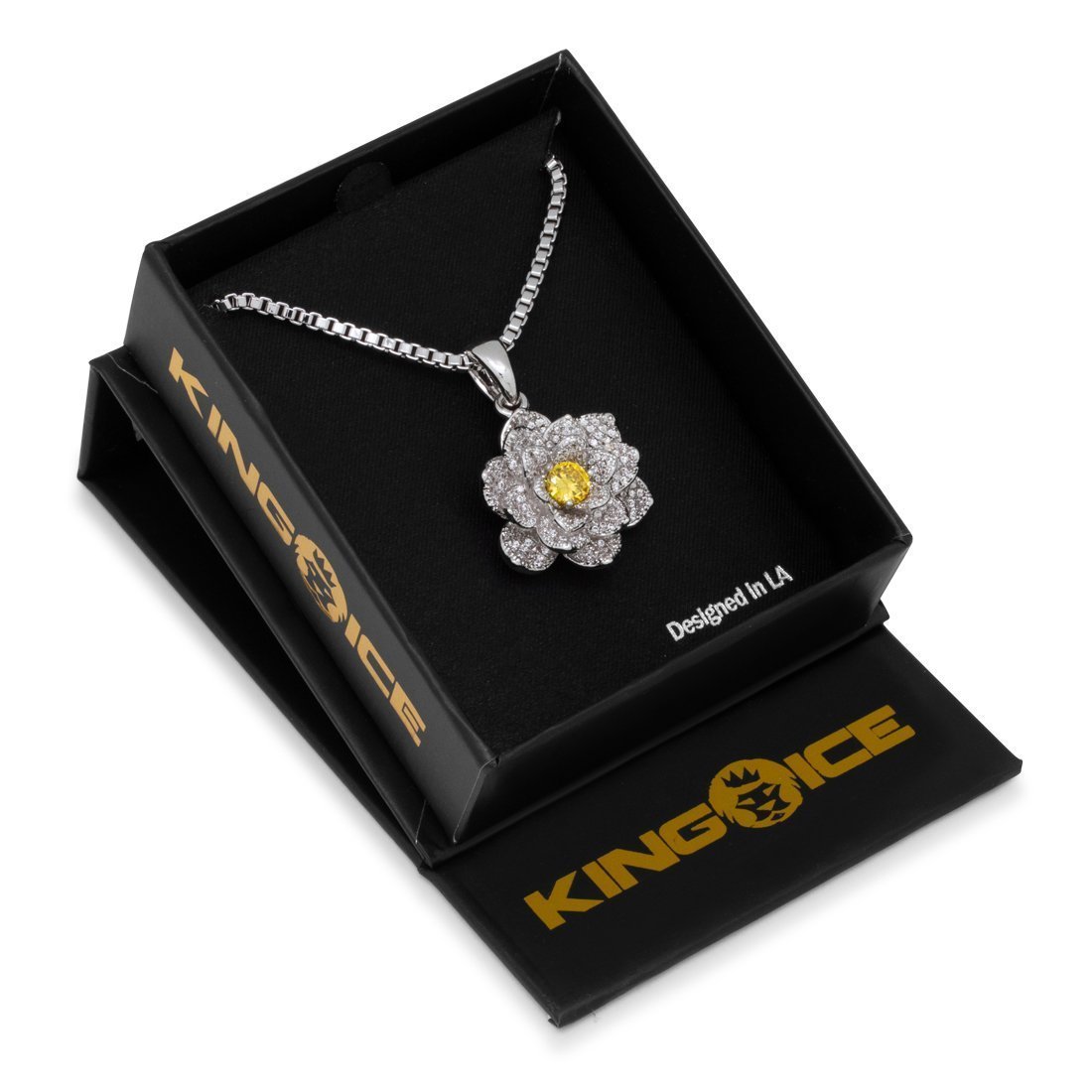 Lotus of Rebirth Necklace in by King Ice