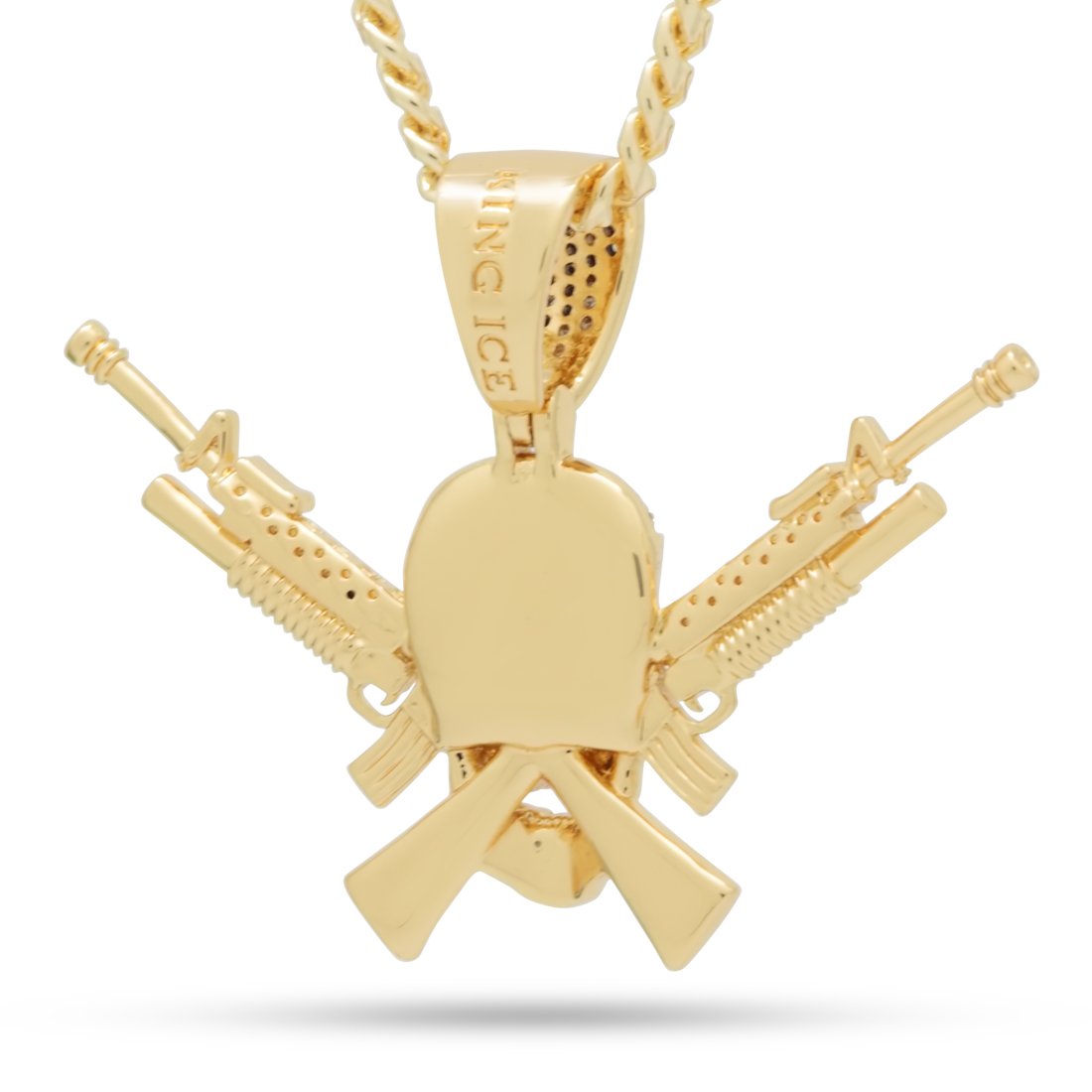 M16 Jolly Roger Necklace in by King Ice