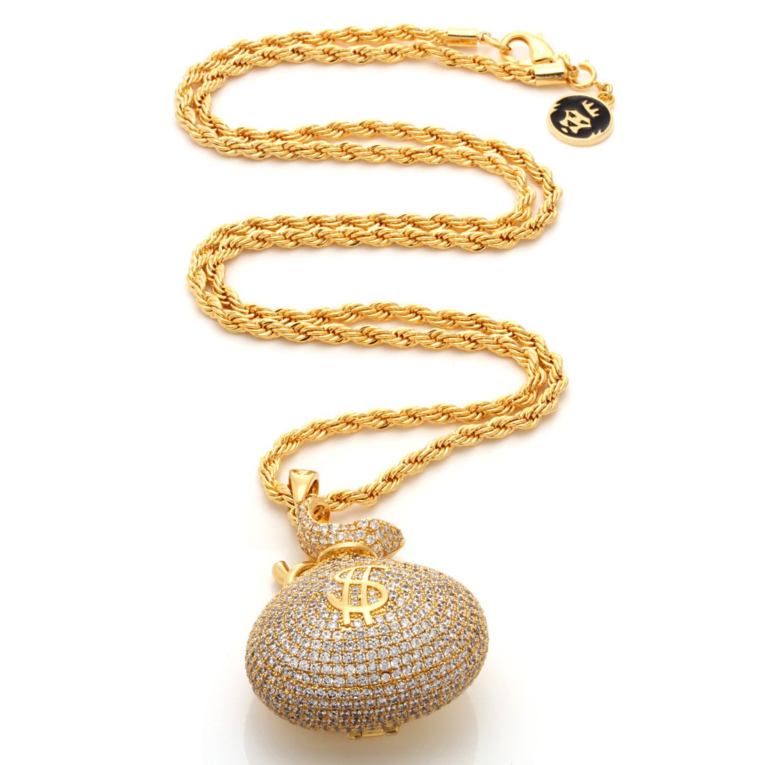 Money Bag Stash Necklace in by King Ice