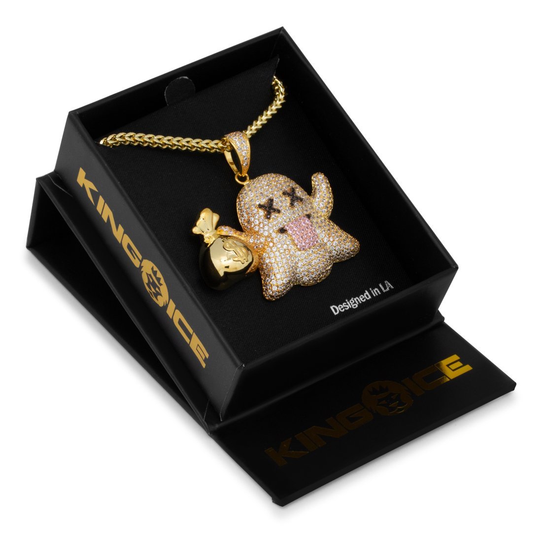 Money Ghost Emoji Necklace in by King Ice