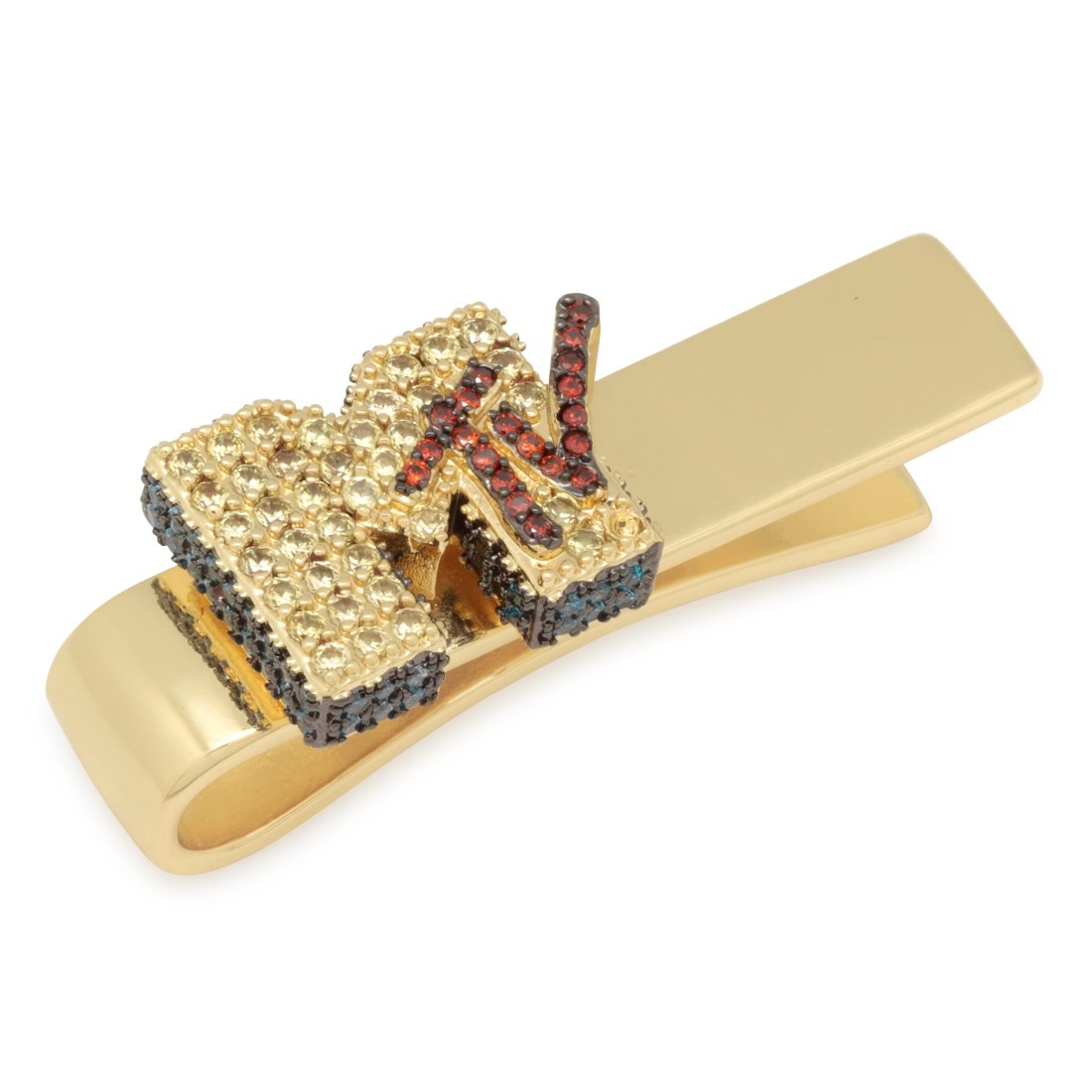 MTV x King Ice - Logo Tie Bar in 14K Gold / M by King Ice