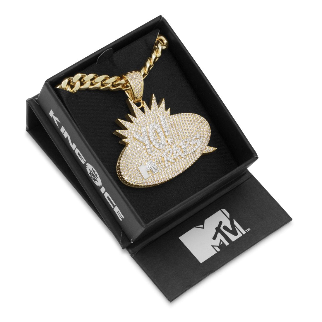 MTV x King Ice - Yo! MTV Raps Necklace in 14K Gold / 2" by King Ice