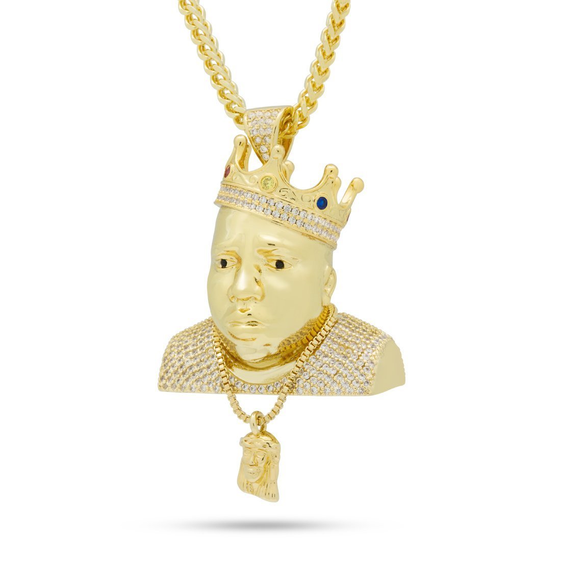 Notorious B.I.G. x King Ice - Big Poppa Necklace in 14K Gold / 1.6" by King Ice