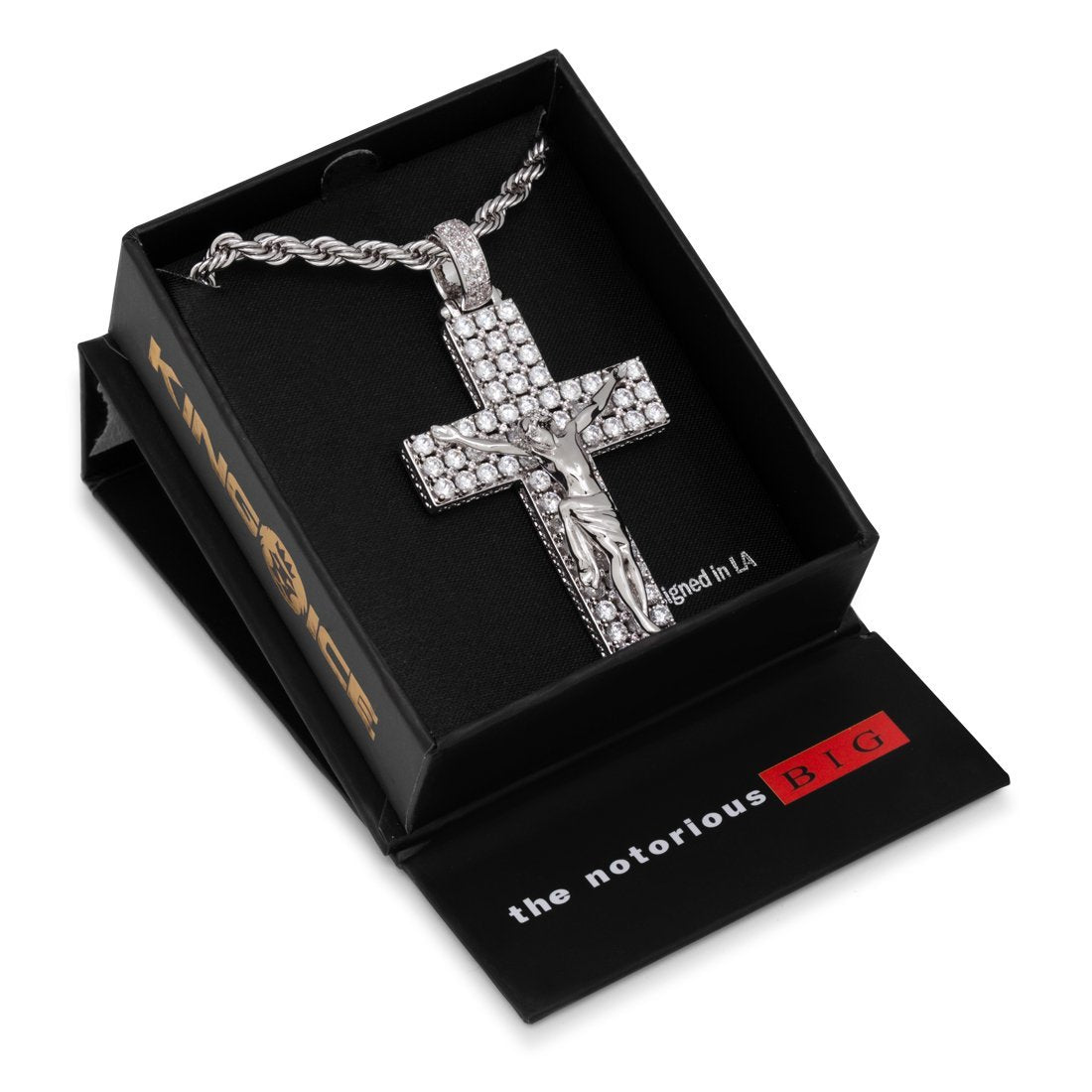 Notorious B.I.G. x King Ice - Biggie Crucifix Necklace in by King Ice