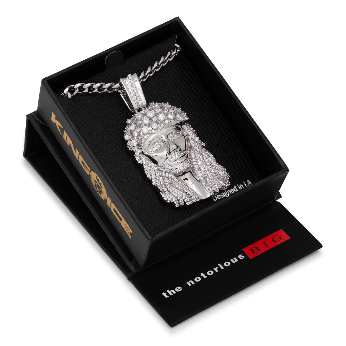 Notorious B.I.G. x King Ice - Biggie Jesus Necklace in by King Ice