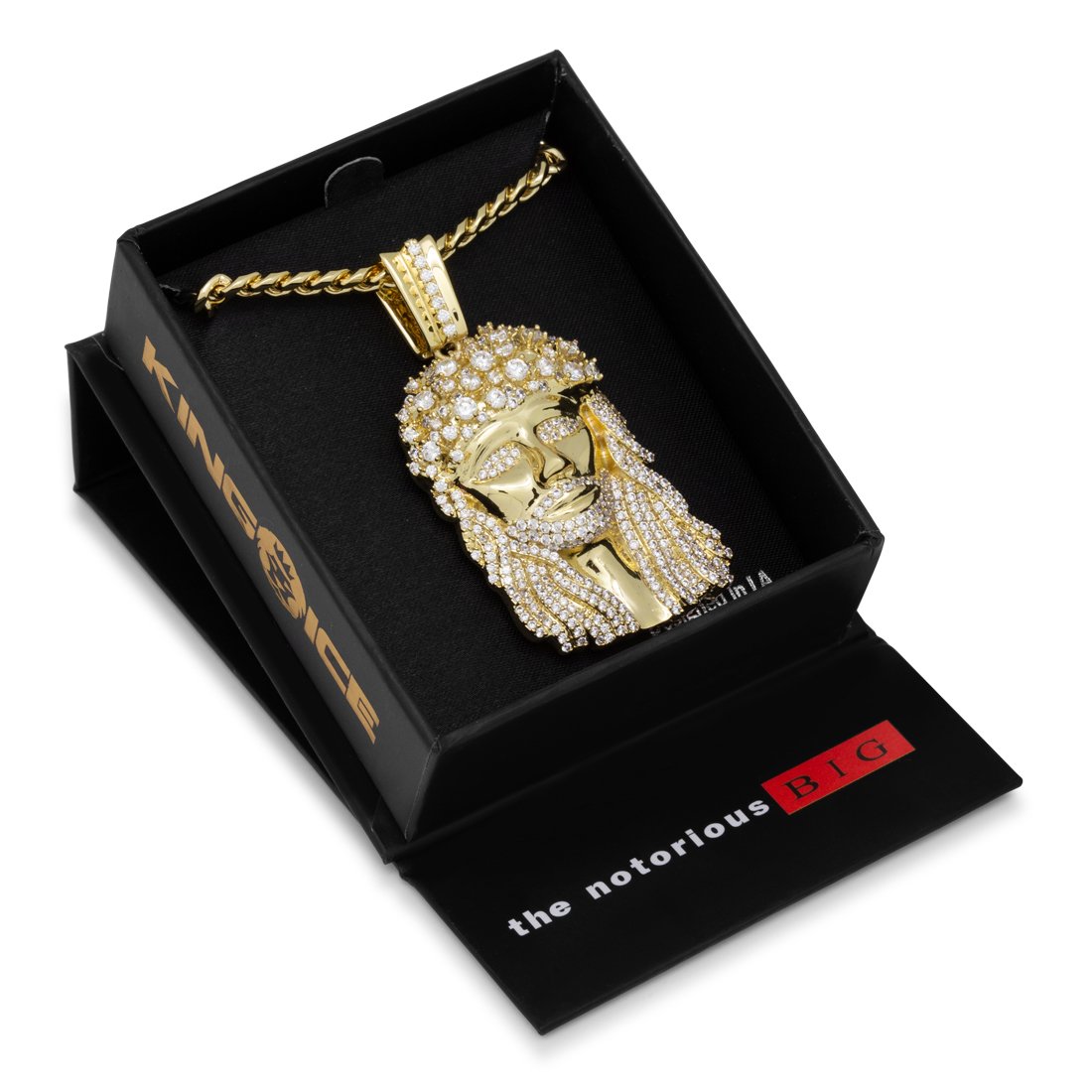 Notorious B.I.G. x King Ice - Biggie Jesus Necklace in by King Ice