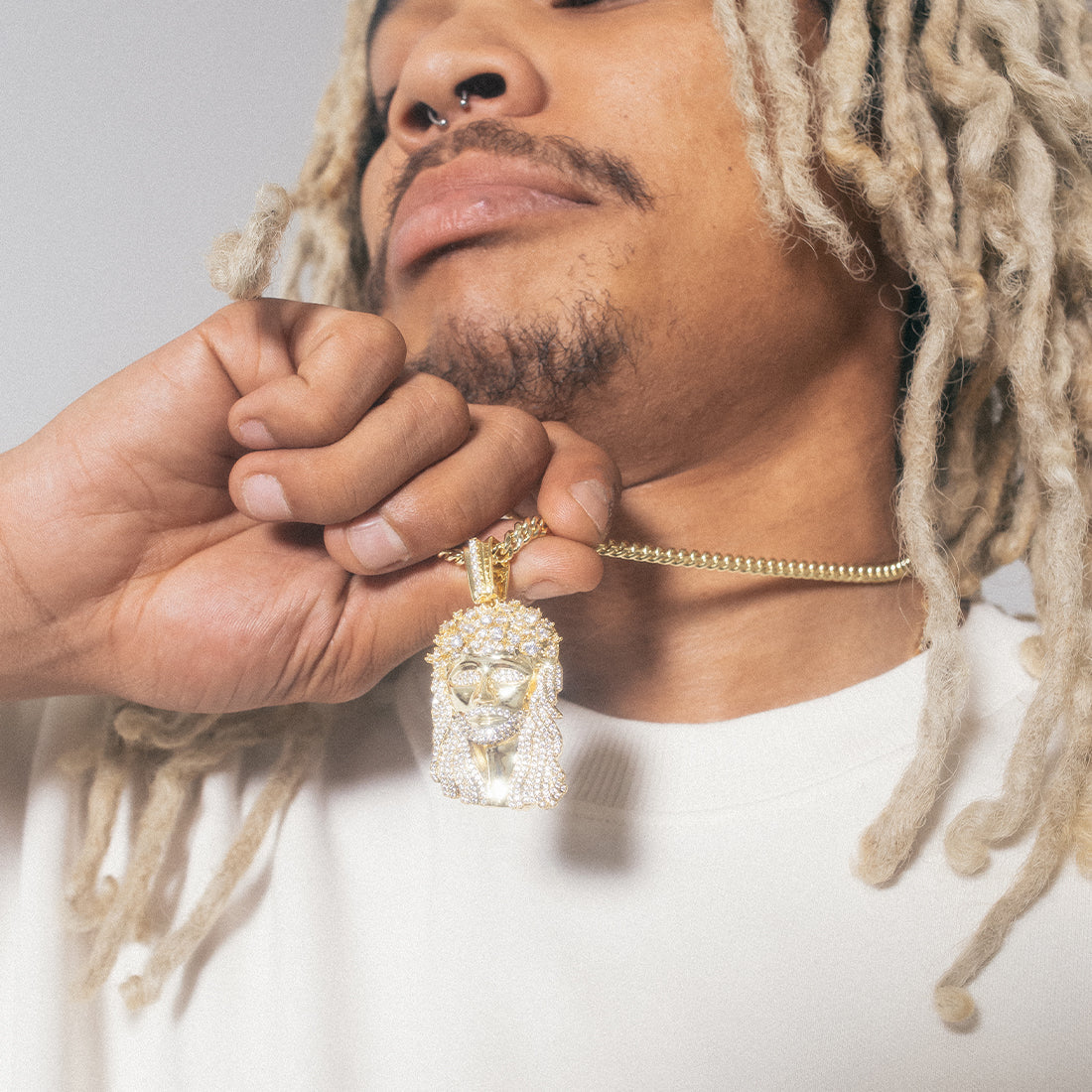 Notorious B.I.G. x King Ice - Biggie Jesus Necklace in by King Ice