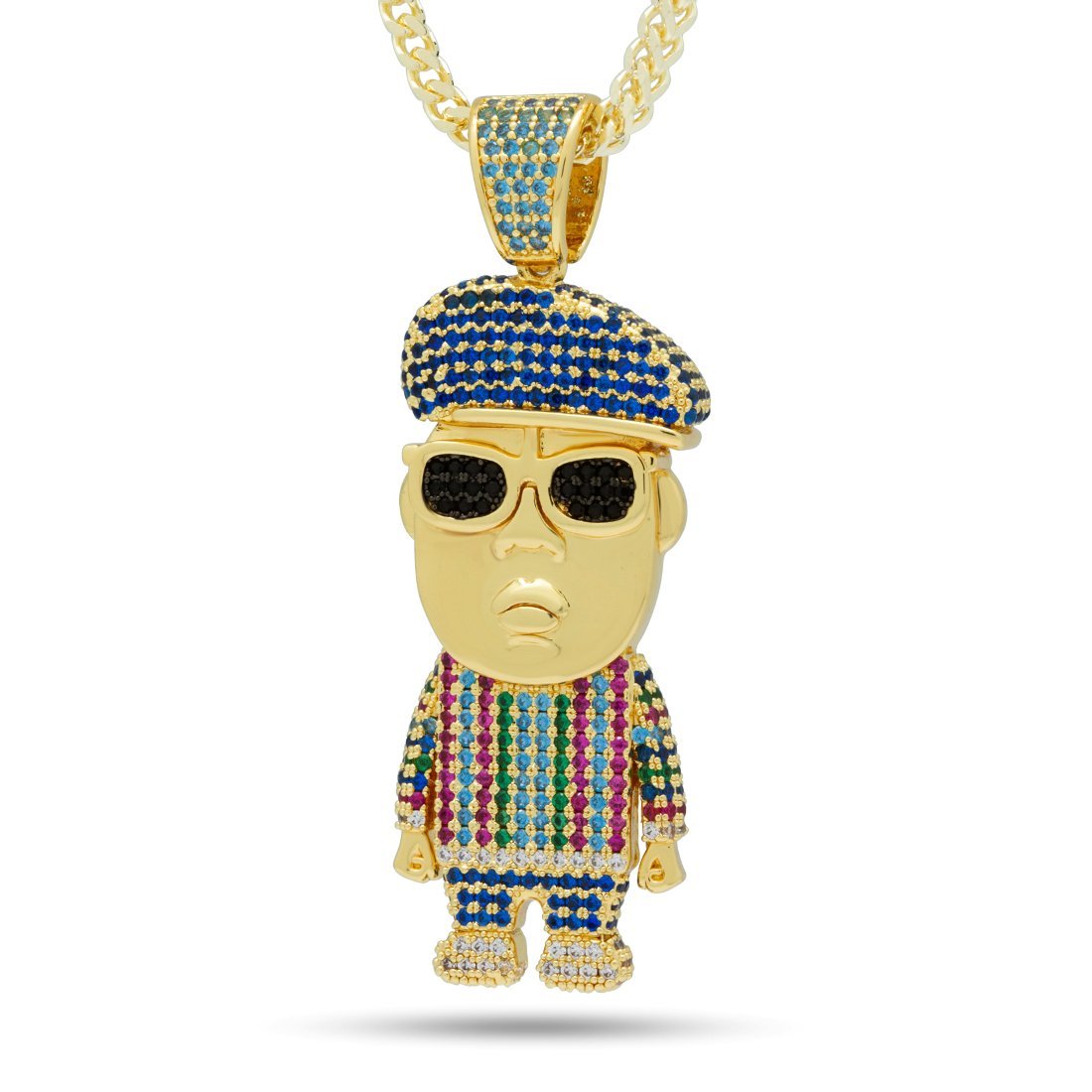 Notorious B.I.G. x King Ice - Biggie Sweater Necklace in 14K Gold / 2.3" by King Ice