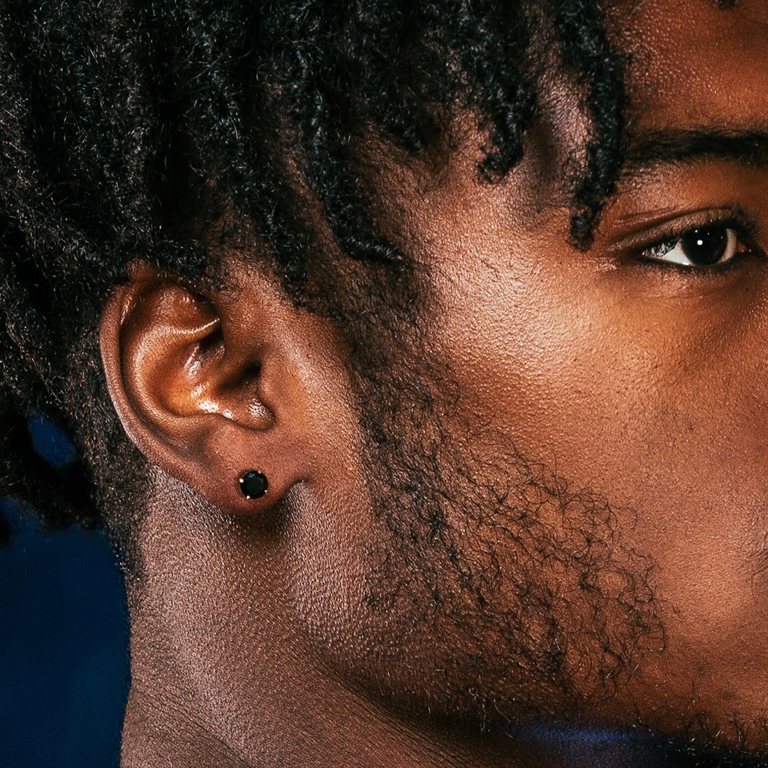 Onyx Brilliant-Cut Stud Earrings in by King Ice