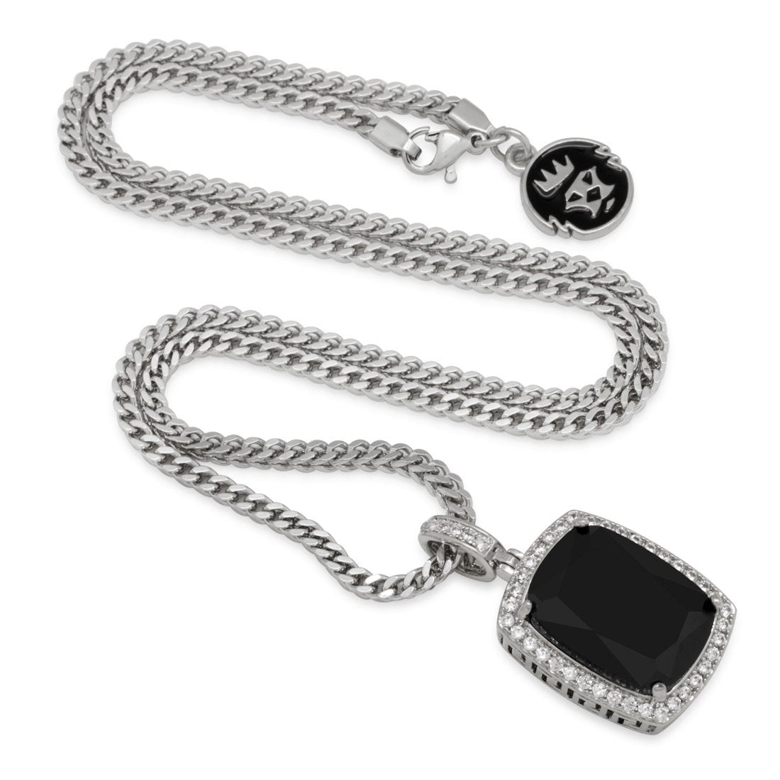 Onyx Crown Julz Necklace in by King Ice