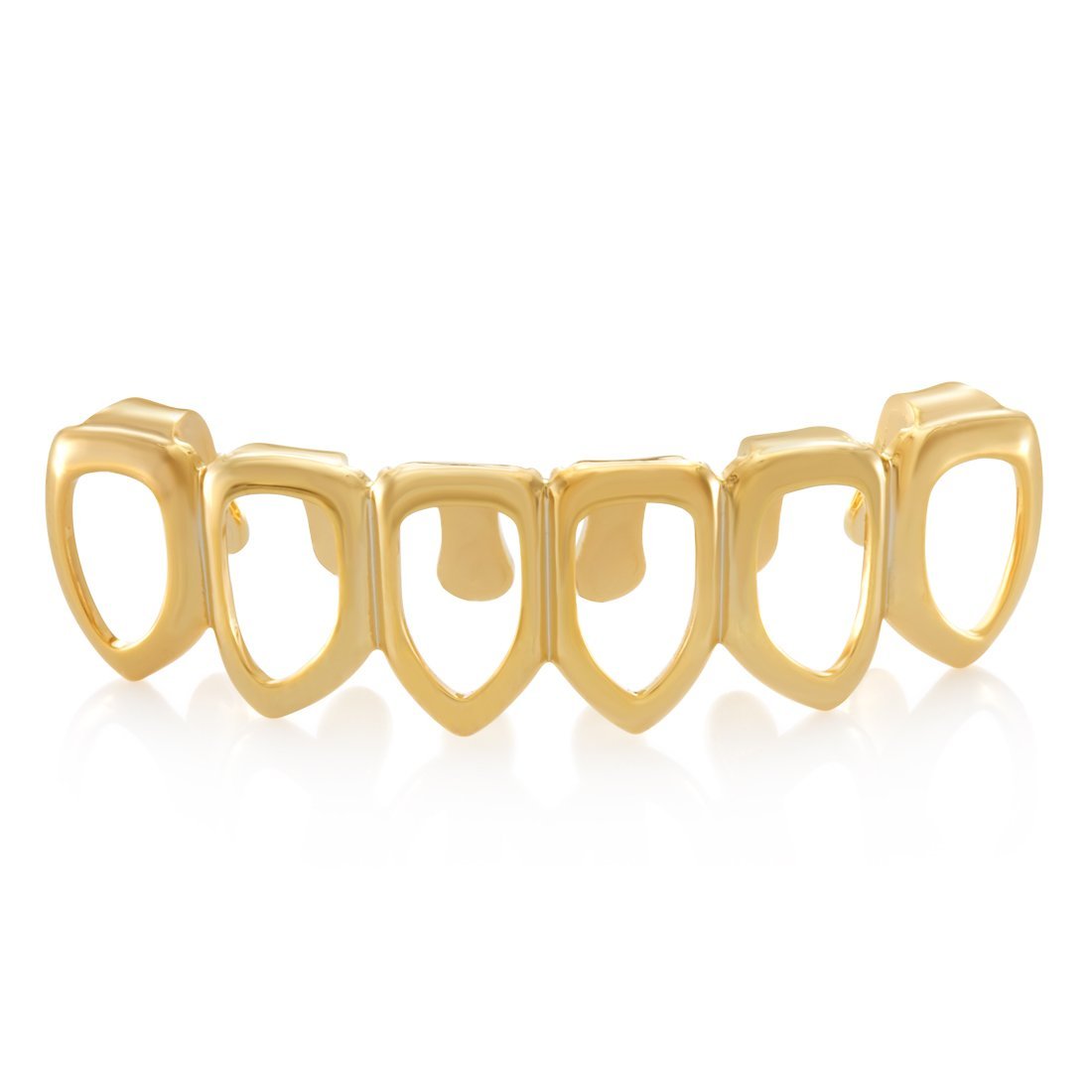 Open-Face Grillz in 14K Gold / Bottom by King Ice