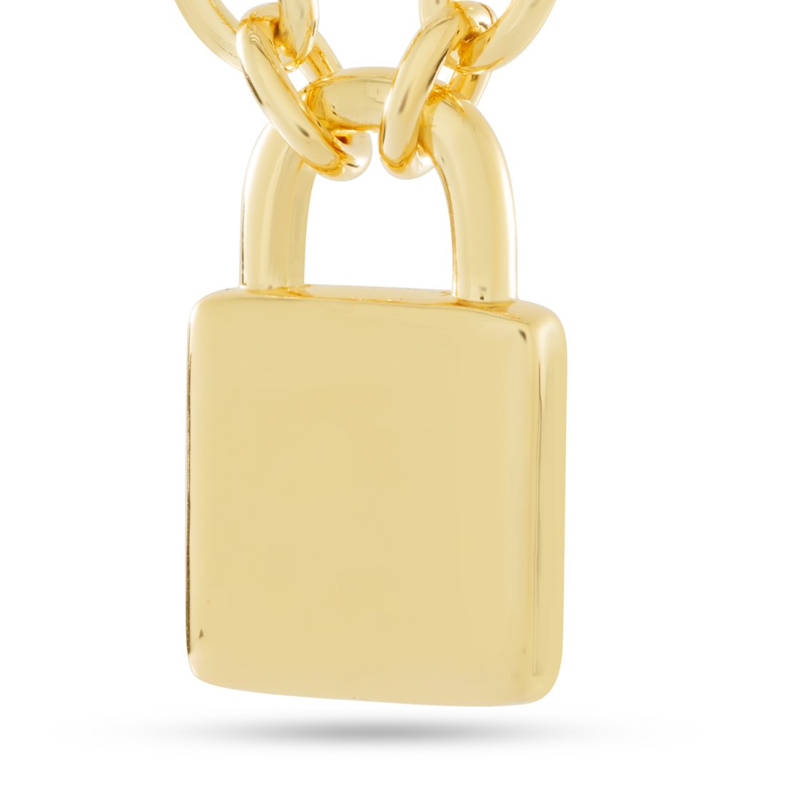 Original Padlock Necklace in 14K Gold / 1.6” by King Ice