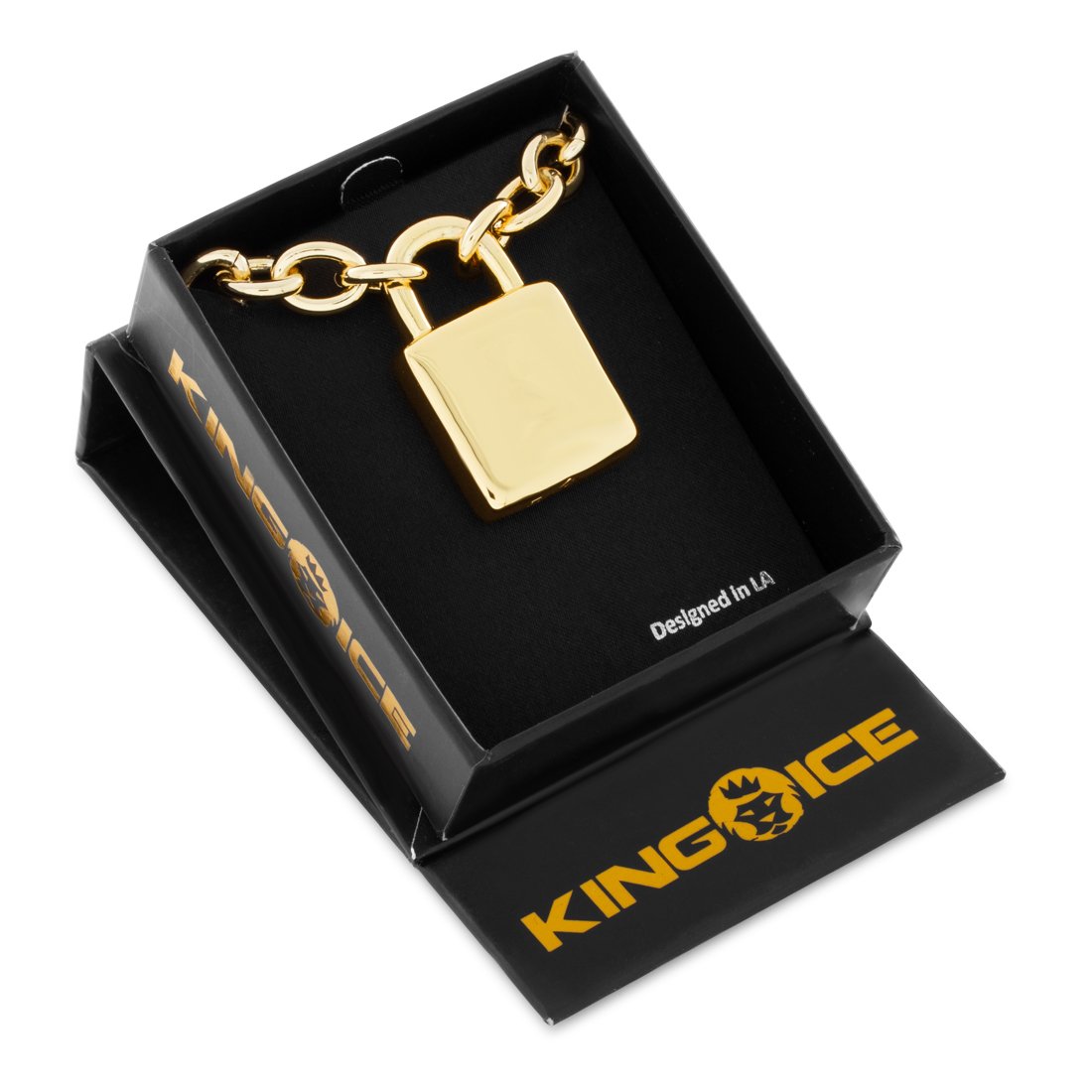 Original Padlock Necklace in by King Ice