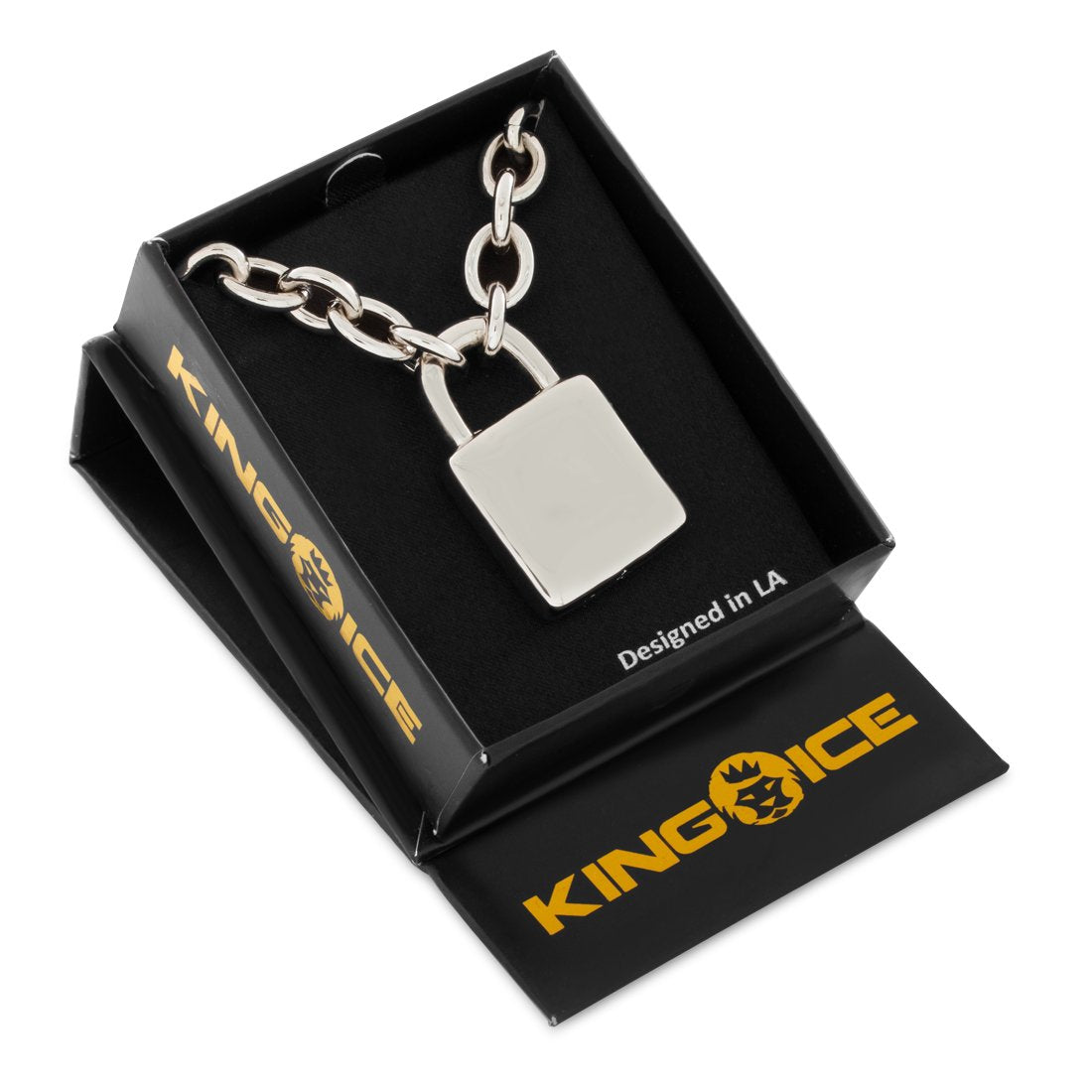 Original Padlock Necklace in by King Ice