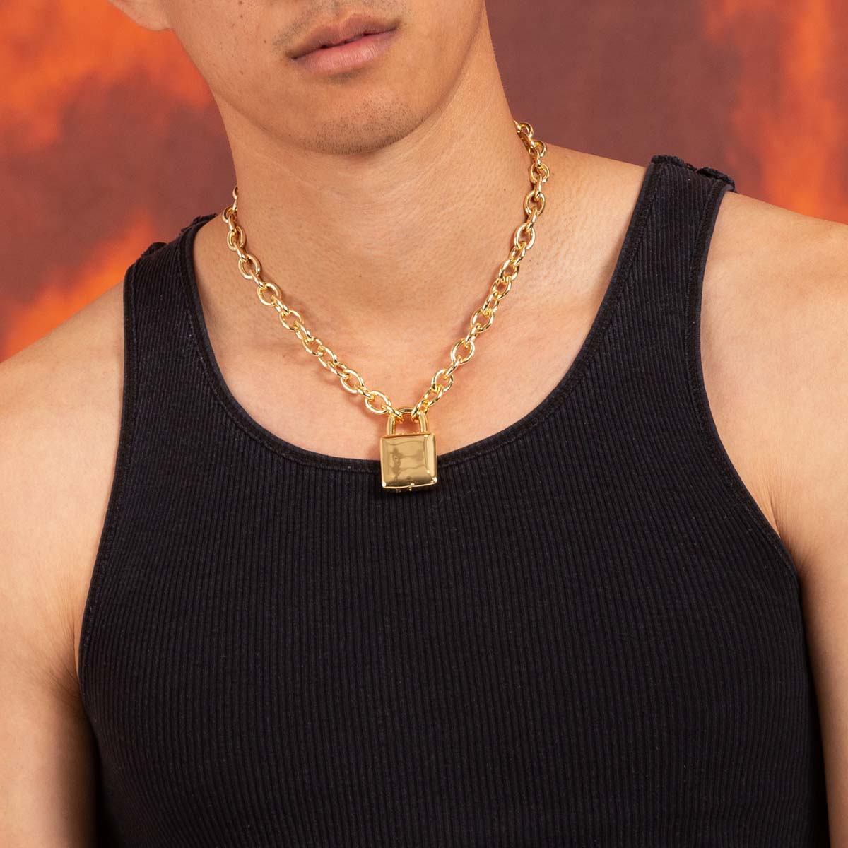 Original Padlock Necklace in by King Ice