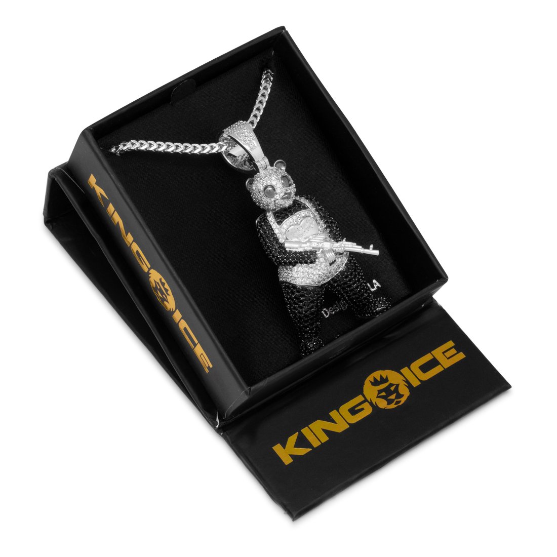 Panda Man Necklace in by King Ice