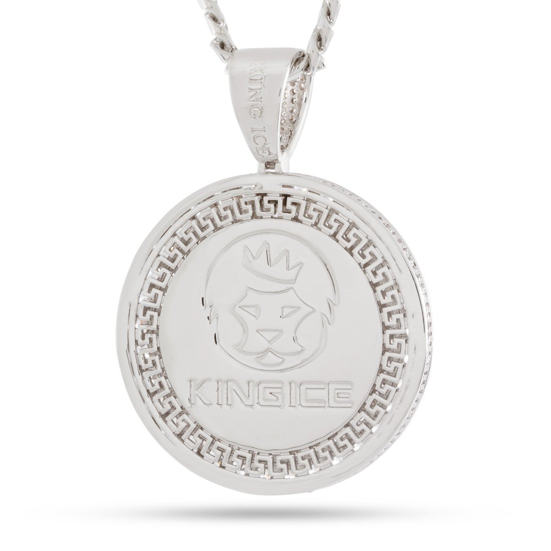 Peace and Love Medallion Necklace in by King Ice