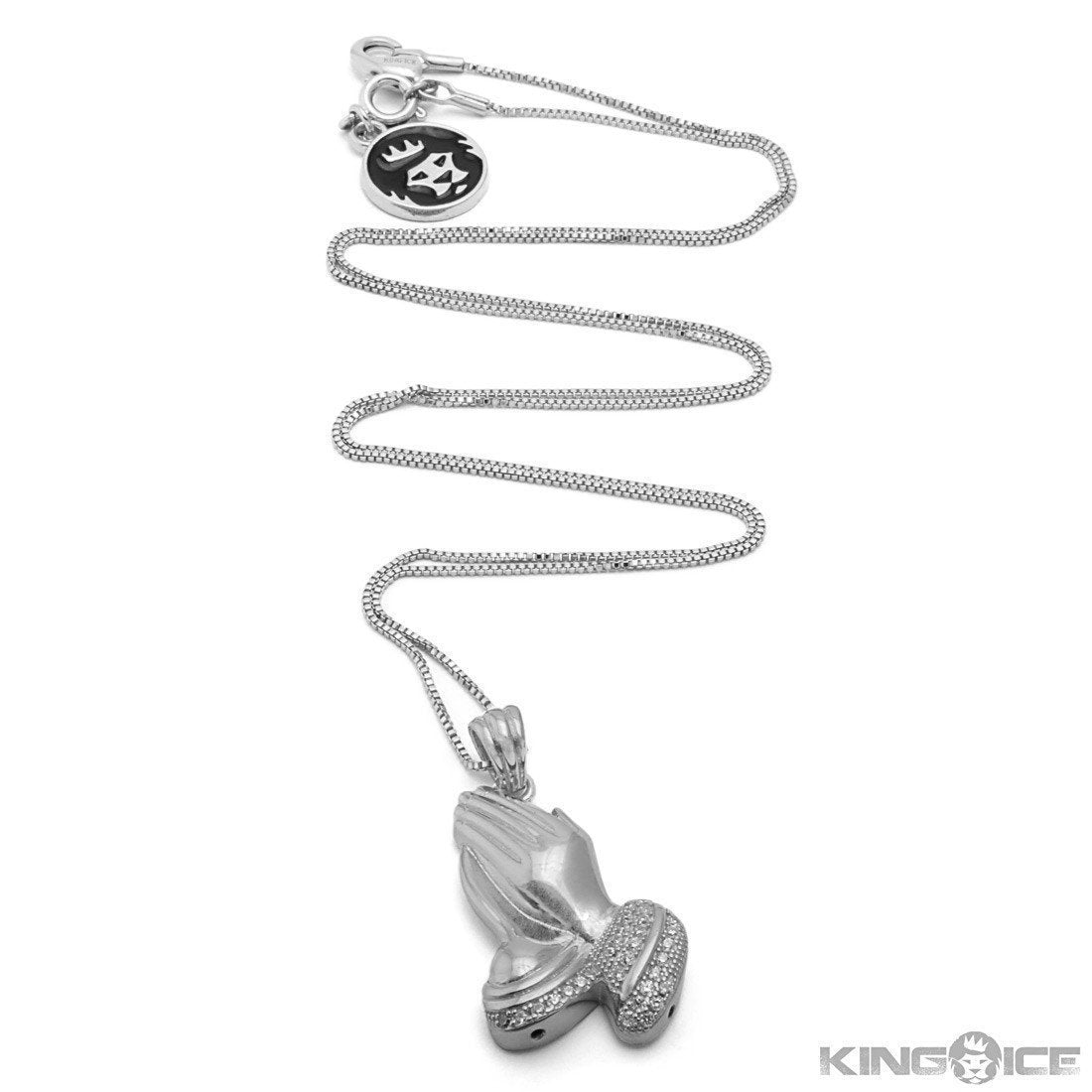 Praying Hands Emoji Necklace in by King Ice