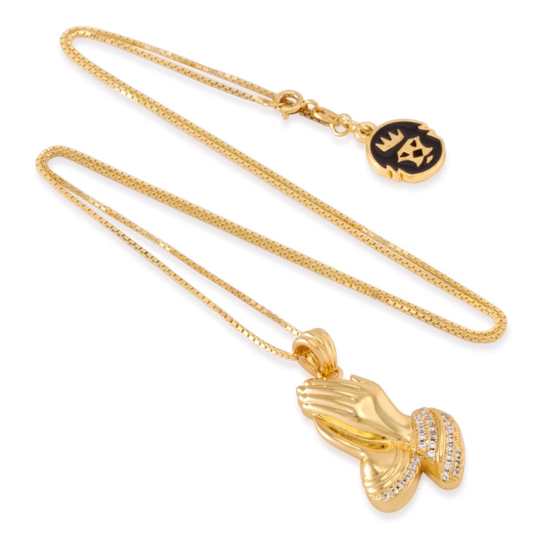 Praying Hands Emoji Necklace in by King Ice