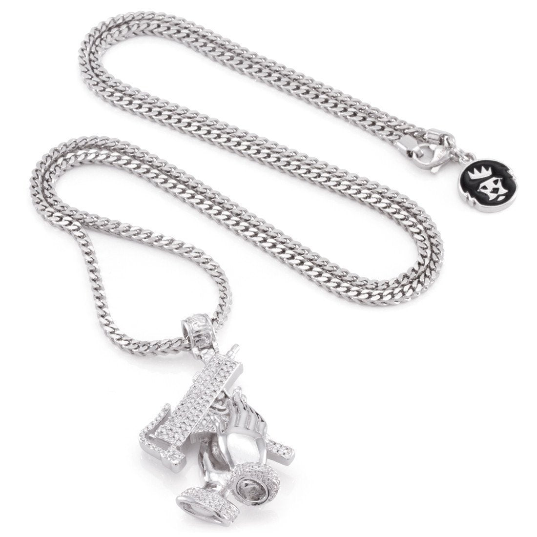 Praying Hands of Defense Necklace in by King Ice