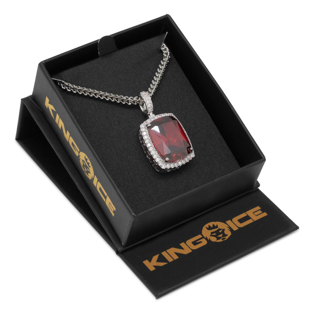 Ruby Crown Julz Necklace in by King Ice