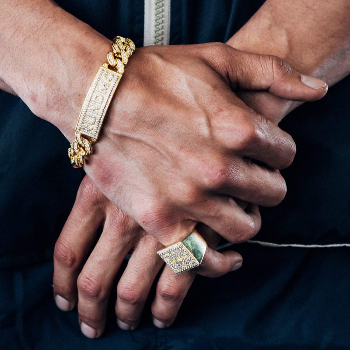 RUN DMC x King Ice - 15mm Classic Logo Bracelet in by King Ice