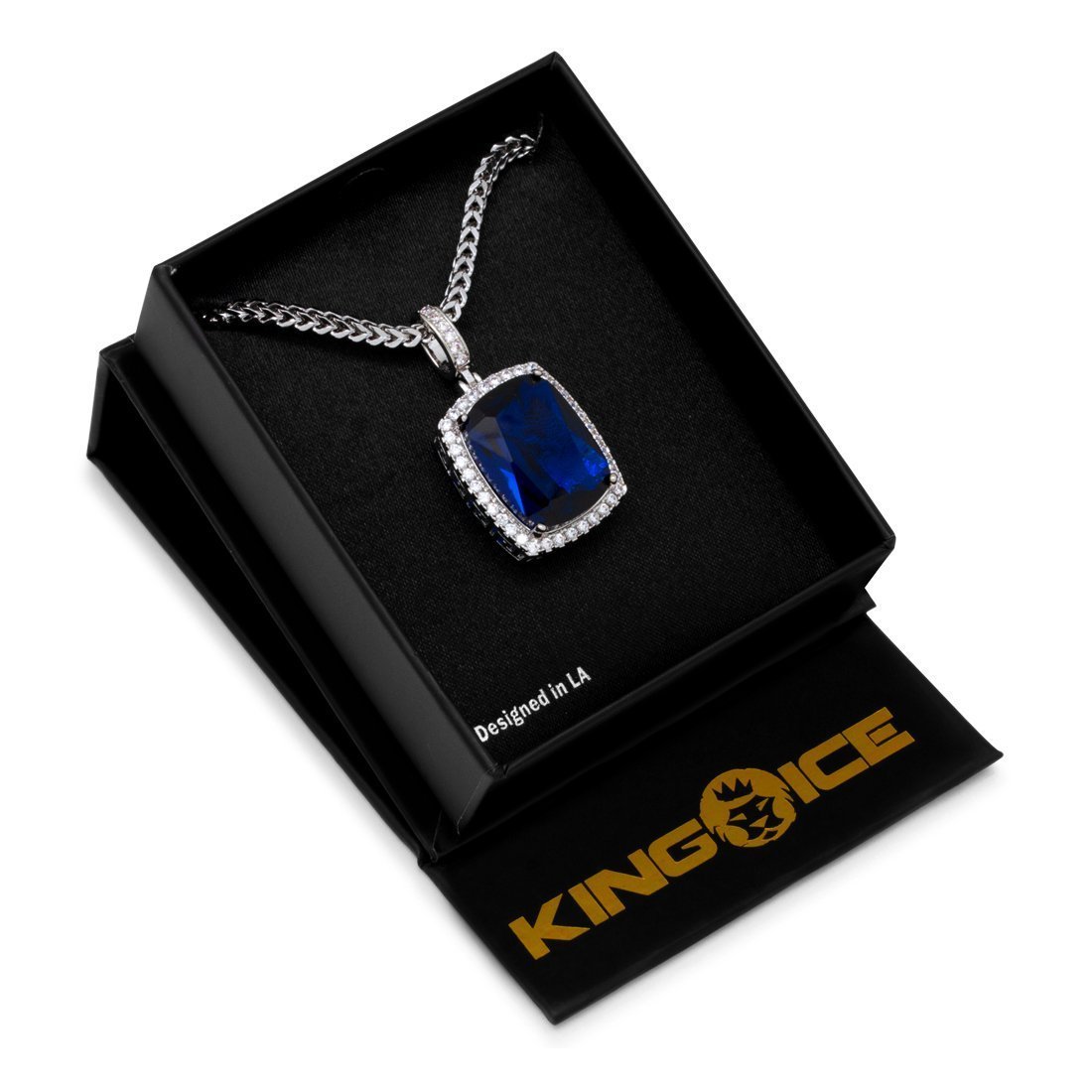 Sapphire Crown Julz Necklace in by King Ice