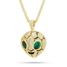 14K Gold The Serpent Alien Emoji Necklace NKX14031