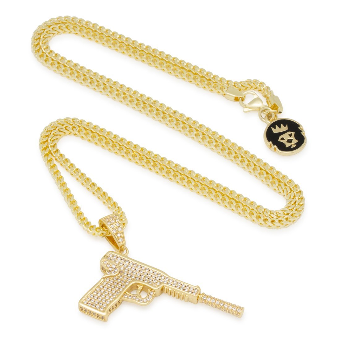 14K gold The Silencer Necklace NKX14062