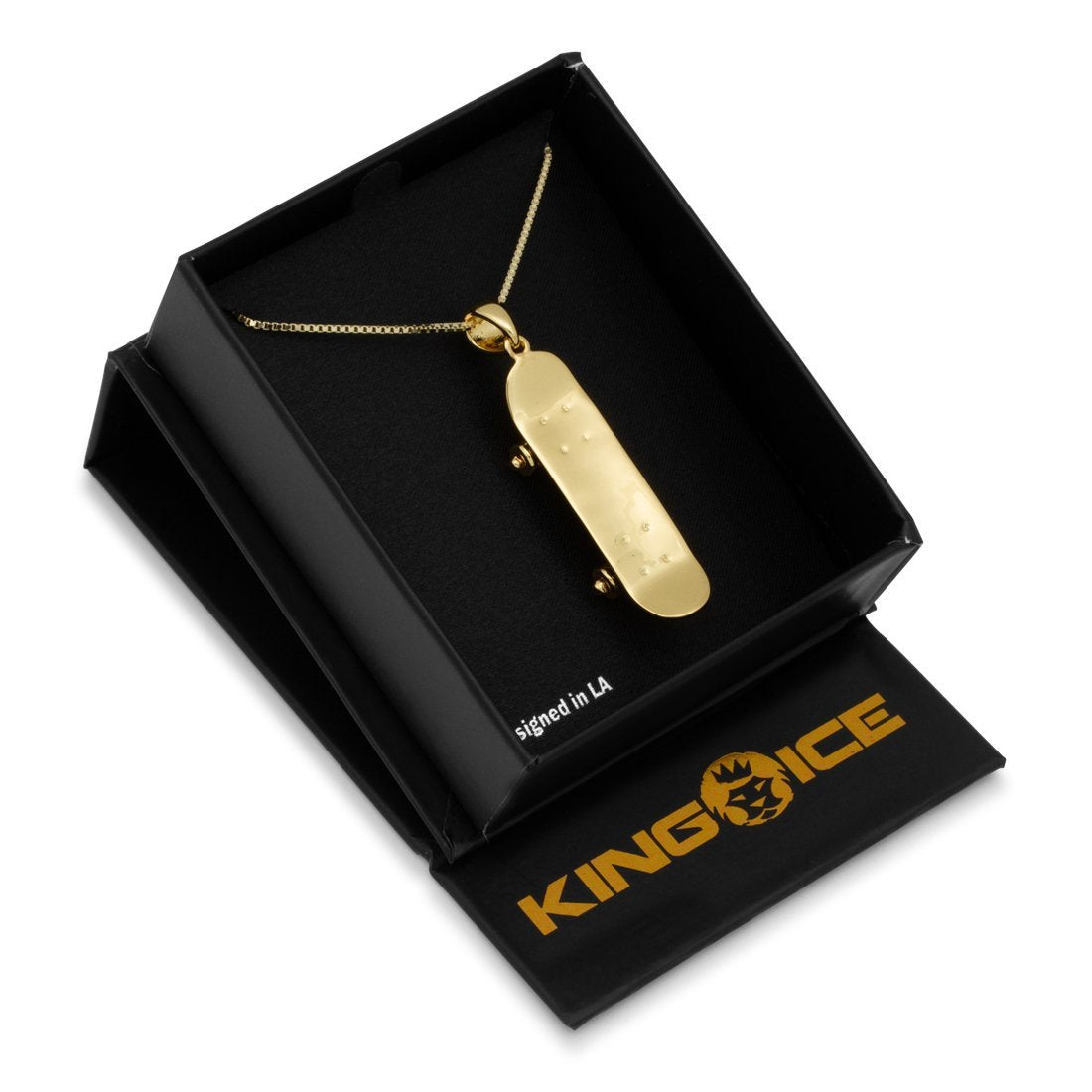 Skateboard Necklace in by King Ice