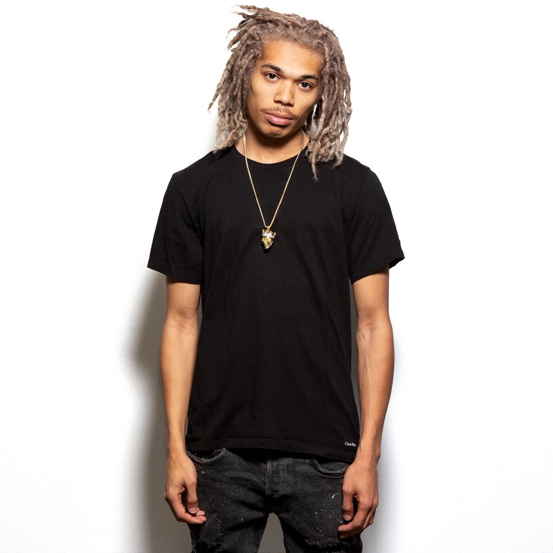 Skull King Necklace in 14K Gold / 1.9" by King Ice