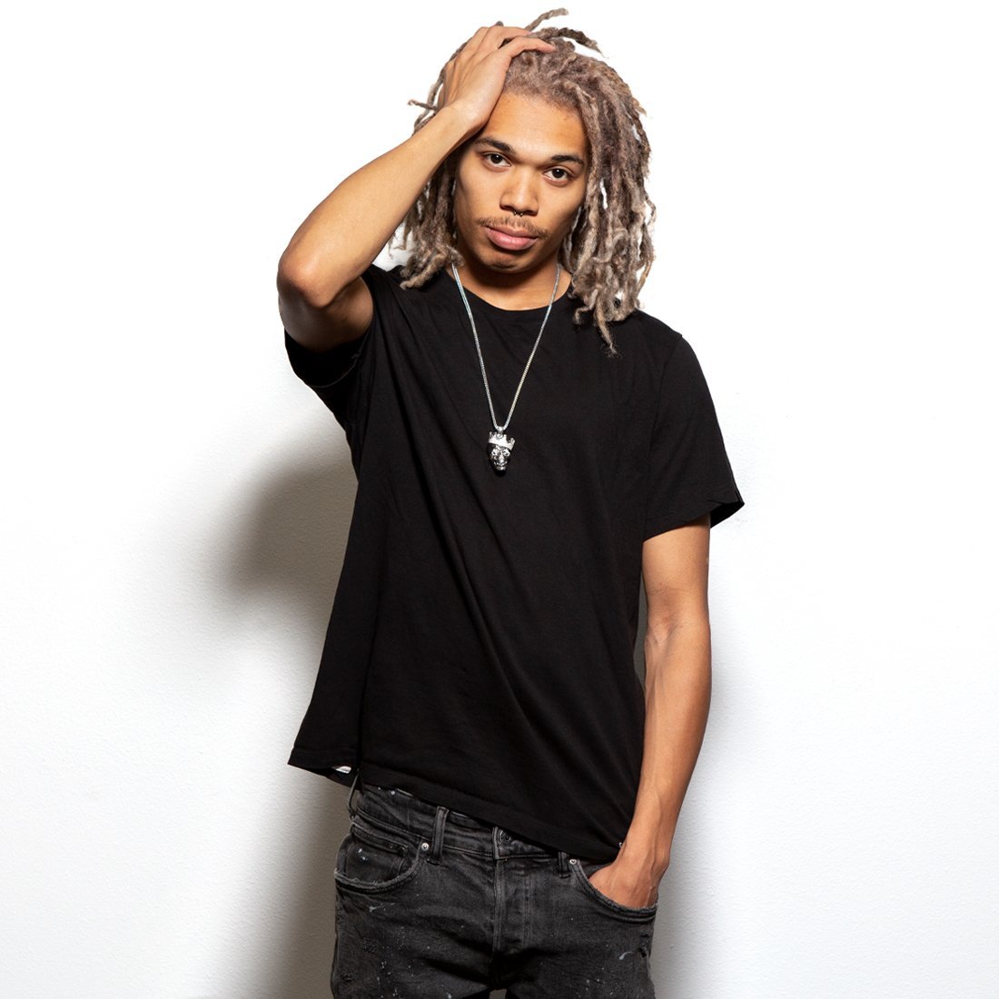 Skull King Necklace in 14K Gold / 1.9" by King Ice