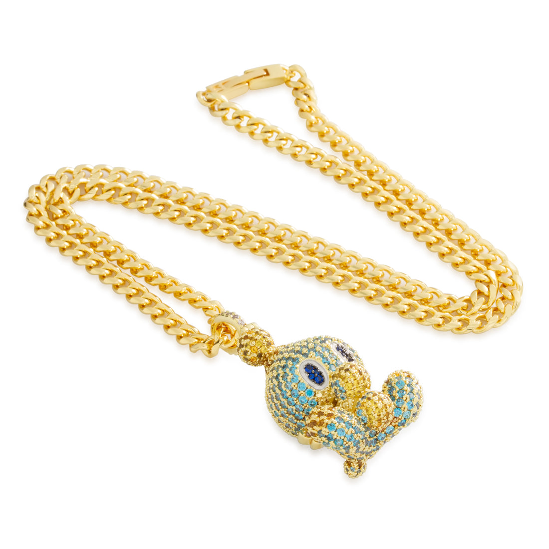 Sonic the Hedgehog x King Ice - Neutral Chao Necklace in Gold Plated / 14K Gold / 2.1" by King Ice