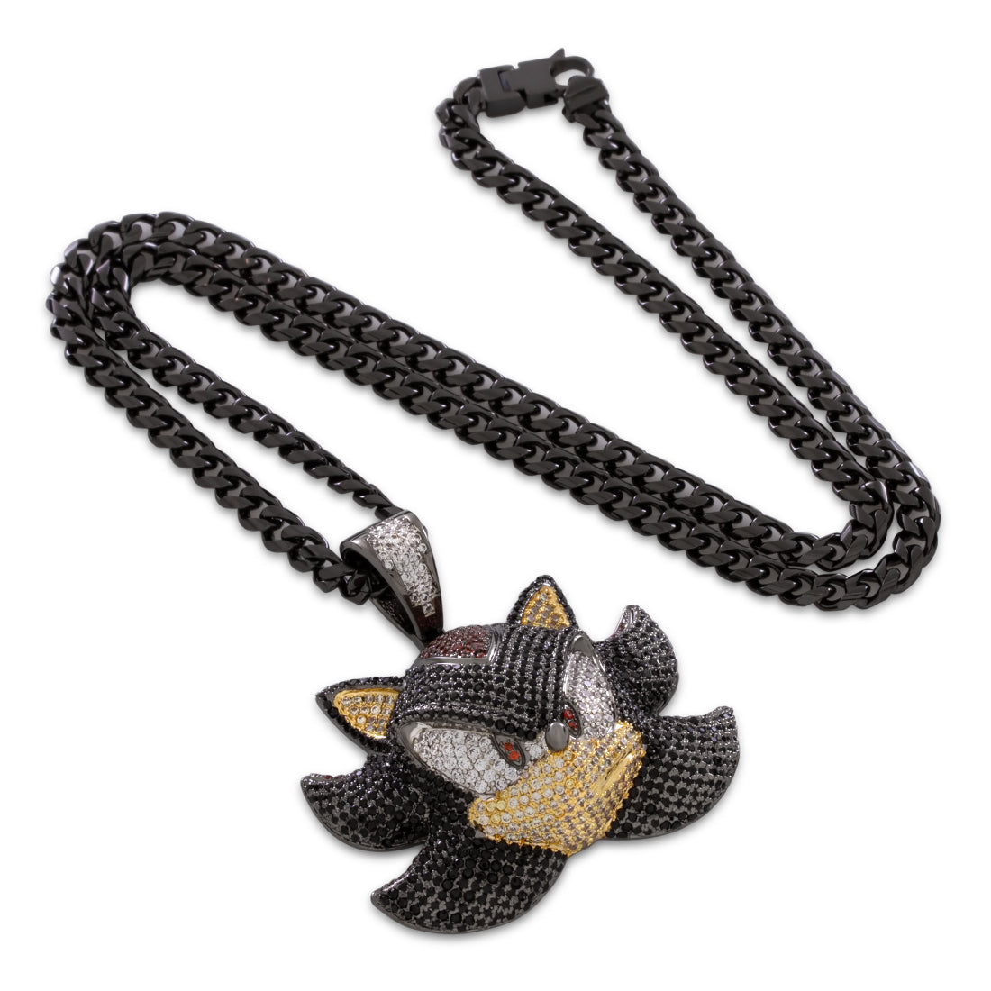 Sonic the Hedgehog x King Ice - Shadow Necklace in Black Gold / 2" by King Ice