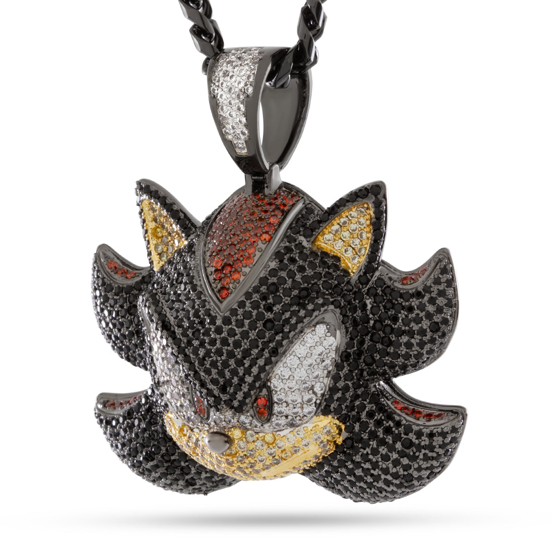 Sonic the Hedgehog x King Ice - Shadow Necklace in Black Gold / 2" by King Ice