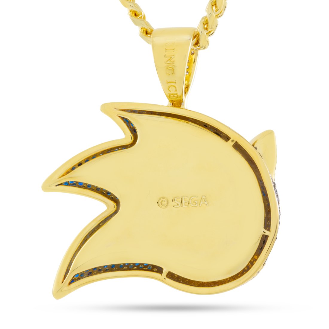 Sonic the Hedgehog x King Ice - Sonic Necklace in 14K Gold / 2" by King Ice